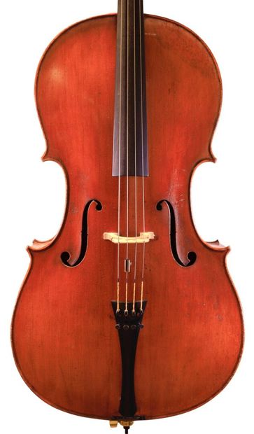 Cello, German work of the 1960's bearing...