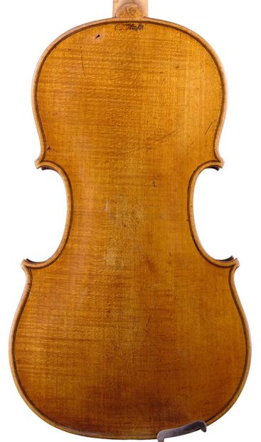 null German violin made by Carl Friedrich Glass, iron marked C.F GLASS under the...