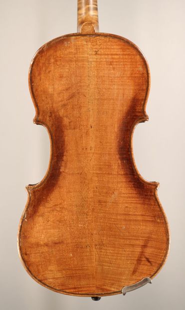 null *French violin 18th without label, work of Mirecourt, slight restorations on...