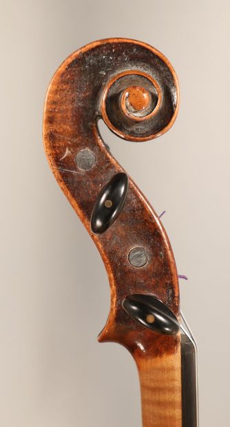 null *Violin work of Mirecourt 19th, made by Moitessier, iron mark, slight restorations...