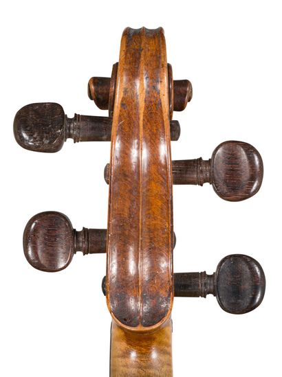 null *French violin made by Charles Claudot around 1820-30, bearing the iron mark...