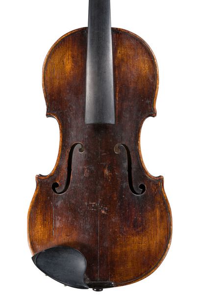 *Violin late 18th early 19th, probably Austrian, various restorations table and...