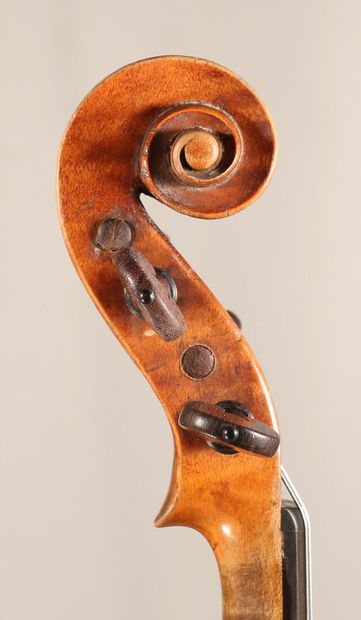 null *19th century French violin made in Mirecourt by Thouvenel with original iron...