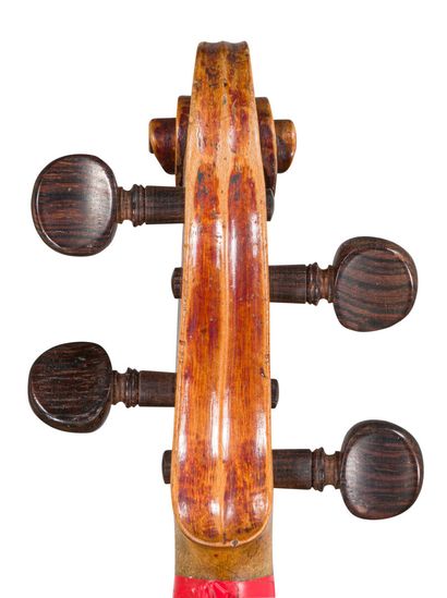 null *German violin late 18th early 19th, unspun work, slight restorations on tables...