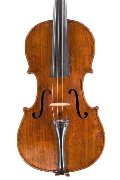  *German violin made around 1900-1920, small fractures on the table. 
359 mm on the...