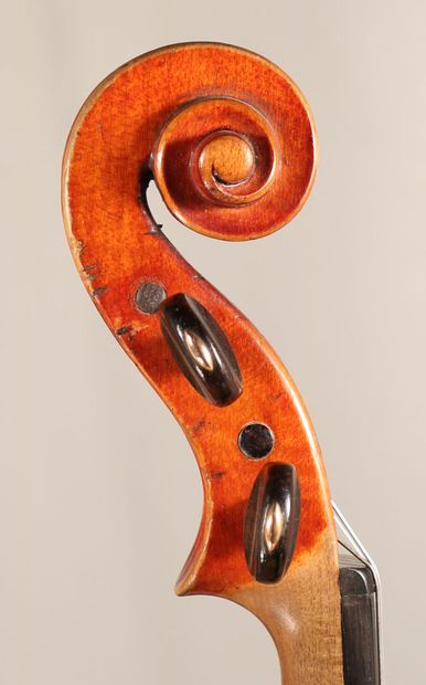 null *Fiddle made in Mirecourt work of Nicolas Mauchand around 1820/1830, model with...