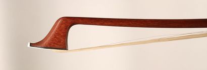 null *Lot of two cello bows of the German school, one of which is treaded under the...