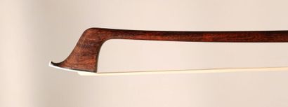  *Lot of two cello bows of the German school, one of which is treaded under the trim,...