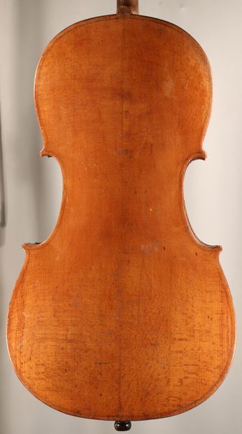 null *Cello work of Mirecourt late 18th, not threaded original, restorations on the...