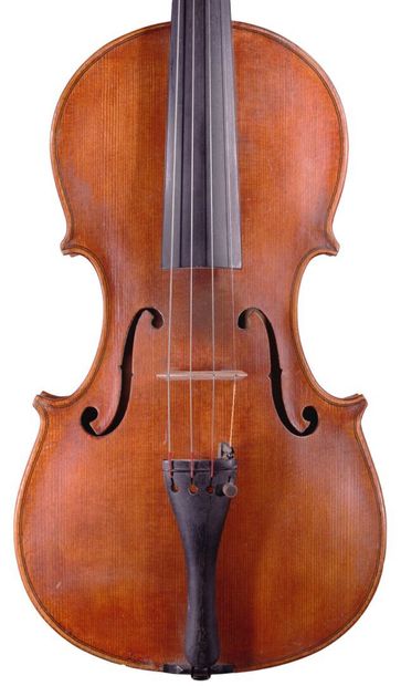 German work violin, bearing an iron mark...