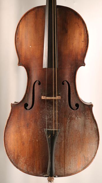 null *Pretty cello, early 19th century work, with apocryphal label of Antonius Thier,...