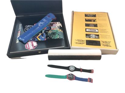 
SWATCH, set of collector's watches and their...