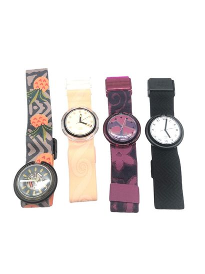 SWATCH, Lot of 4 POP watches, including Granatina,...