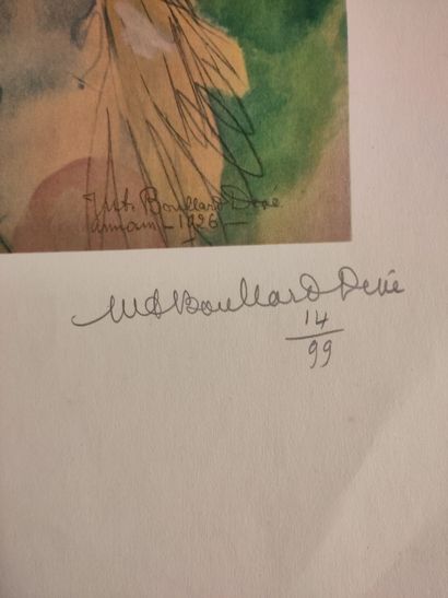 null Marie-Antoinette Boullard-Devé (1890-1970) :
Jeune fille annamite, 1926
Lithographie
Signé...