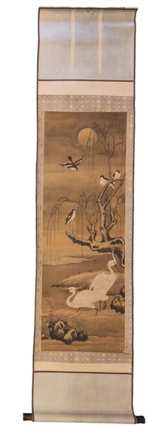 ÉCOLE CHINOISE - Fin XIXe siècle
Couple d'oiseaux...