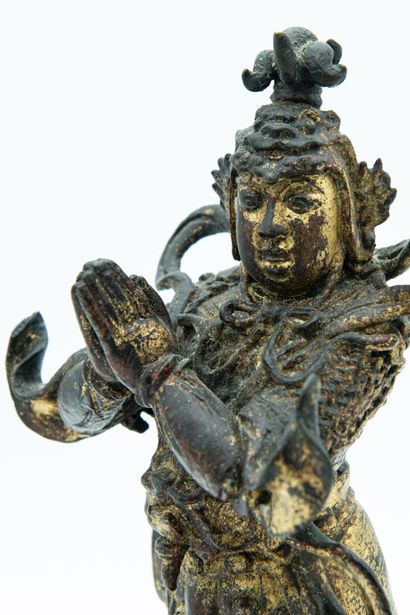 null CHINE Epoque MING (1368 - 1644)
Statuette de Weituo (un des gardiens des textes...