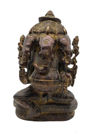 INDE - XXe siècle
Groupe en métal, Ganesh...