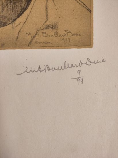 null Marie-Antoinette Boullard-Devé (1890-1970) :
La fille du Bêp, 1927
Lithographie
Signé...