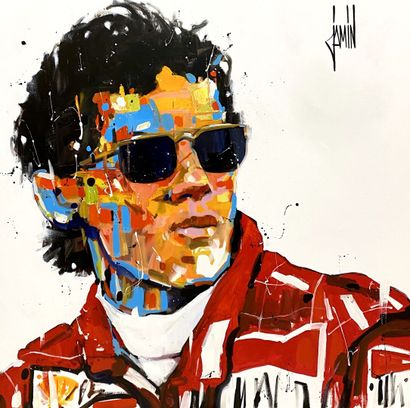 null David JAMIN
*Ayrton SENNA
Acrylique sur toile
Signé, 100 x 100 cm, 2022
Formule...