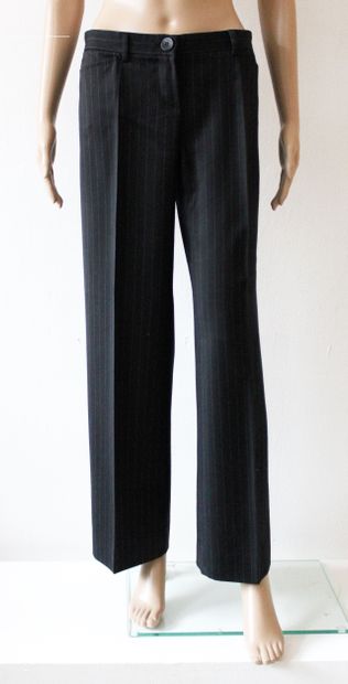 null Emporio ARMANI and ARMANI Jeans, Set of three suit pants, mottled grey, striped...