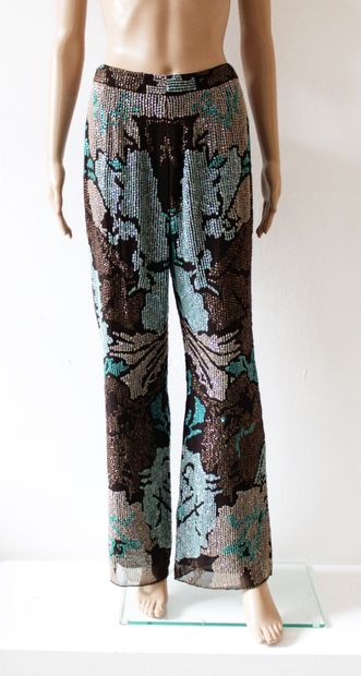 null Silk set including 3 long skirts and a pair of pants, a black silk long skirt,...