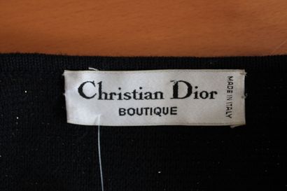 null CHRISTIAN DIOR Boutique,Skirt suit and jacket mainly in gold and black striped...