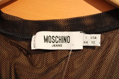 null FENDI and MOSCHINO jeans, Two transparent T-shirts, branded 
size estimated...