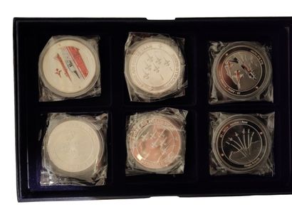 null Collection of Swiss Patrol pins and coins
15 boxes, one large