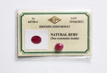 null *Unmounted, unheated 5.3-carat Burma ruby - CERTIFICATE EMIL