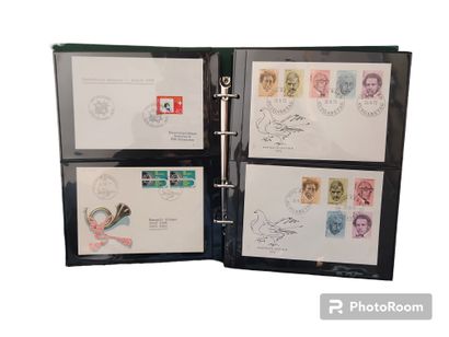 null SWITZERLAND, Collection of stamped envelopes from the 1st day of issue, including...