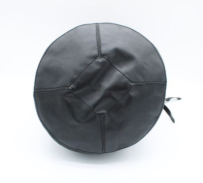 null Just CAVALLI, Bucket bag in supple black openwork leather, shoulder strap, hand...