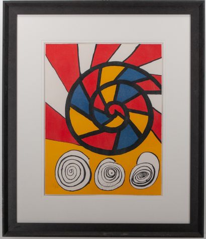 Alexander Calder (1898 - 1976) Lithographie signée Alexander Calder, ** Sandy **,... Gazette Drouot