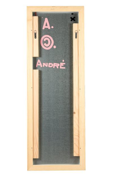 ANDRÉ (NÉ EN 1971) Panneau de signalisation peint.
Signé des monogrammes "A." et...