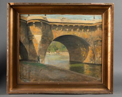 Gustave CAILLEBOTTE (1848-1894), dans le goût de NON VENU. 

Vue sur le pont neuf... Gazette Drouot