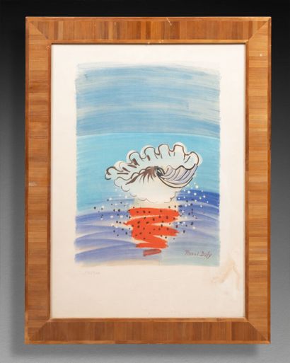 Raoul DUFY (1877-1953) Coquillage 
Lithographie en couleur 
Signé dans la planche... Gazette Drouot