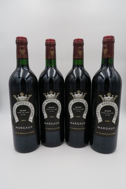 null Château Marquis d'Alesme 2003 3rd GC Margaux, 4 bottles