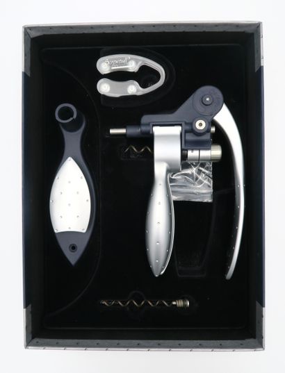 null Screwpull Luxe lever corkscrew set (the set contains: 1 luxury corkscrew, 1...