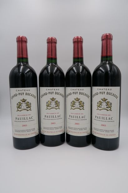 null Château Grand Puy Ducasse, 2003, 5th CC, Pauillac E. F, 4 bottles