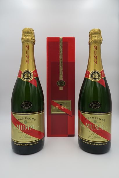 null Champagne Mumm, 1998, Brut Millésimé, Cuvée, R. Lalou, 2 bottles (including...