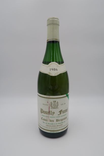null Pouilly Fumé, 1986, Cuvée des Bergentes, Chabanne Hoang, (N. between 4 and 5cm,...
