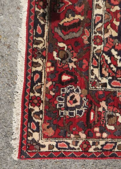 null Large polychrome wool Bakthiar carpet with stylized flower design
323 x 218...