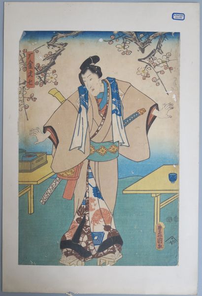 null Utagawa Kunisada (1786-1865) Toyokuni III
Representing Karigane Bunshichi under...