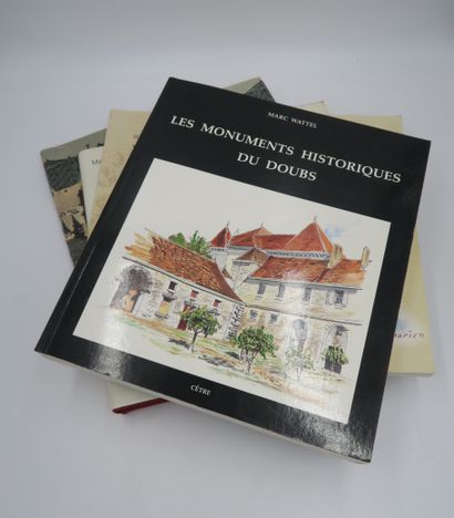 null Set of contemporary books on Franche-Comté including: La tradition en Haute-Saône,...