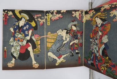 null Album of triptych prints
Utagawa Kunisada (1786-1865) Toyokuni III
approx. 25.2...