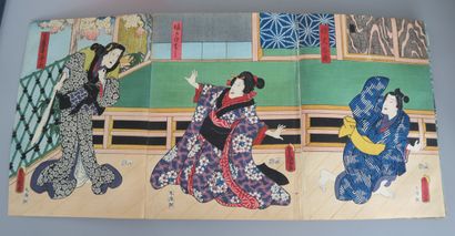 null Album of triptych prints
Utagawa Kunisada (1786-1865) Toyokuni III
approx. 25.2...