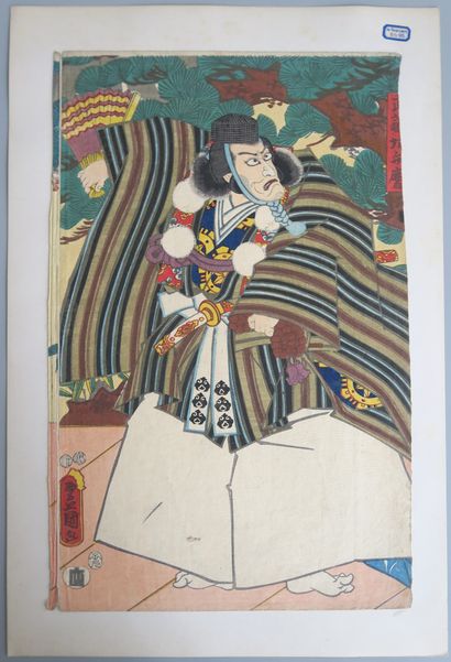null Utagawa Kunisada (1786-1865) Toyokuni III
Representing a samurai
Print, mounted...