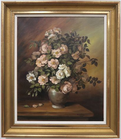 null Andrée COTTRAY (20th century)
Bouquet of flowers, 1979
Oil on canvas signed...