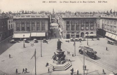 null 
FRANCE : Reims, Coucy le Château, Compiègne... Environ 175 cartes postales...