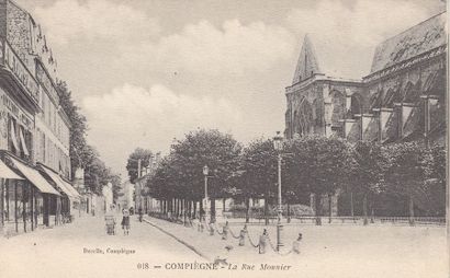 null 
FRANCE : Reims, Coucy le Château, Compiègne... Environ 175 cartes postales...