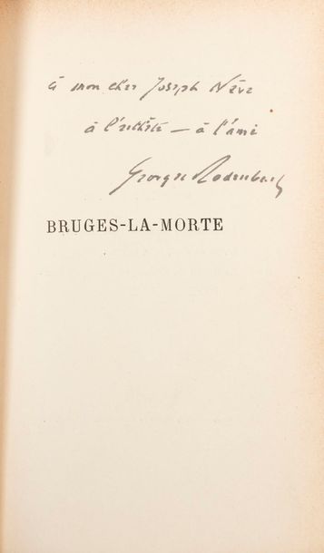 null 
Georges RODENBACH - Bruges-la-morte. [Frontispice de F. KHNOPFF et 35 illustrations].
Paris,...